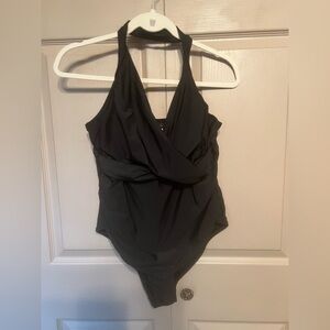 Elegant Black One-Piece Swimsuit